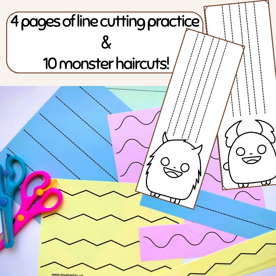 cutting activity free printable book