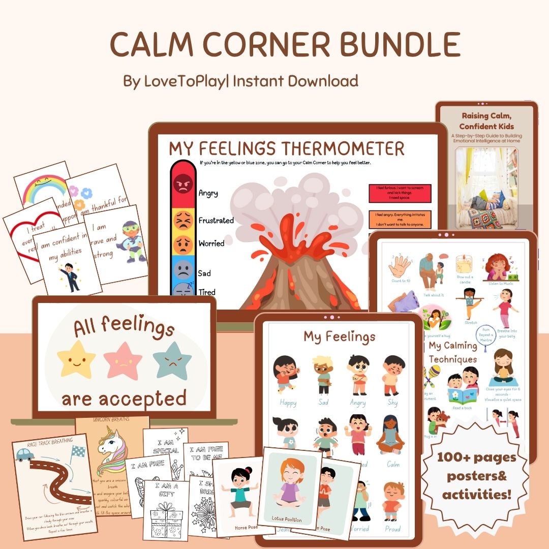 calm corner printables