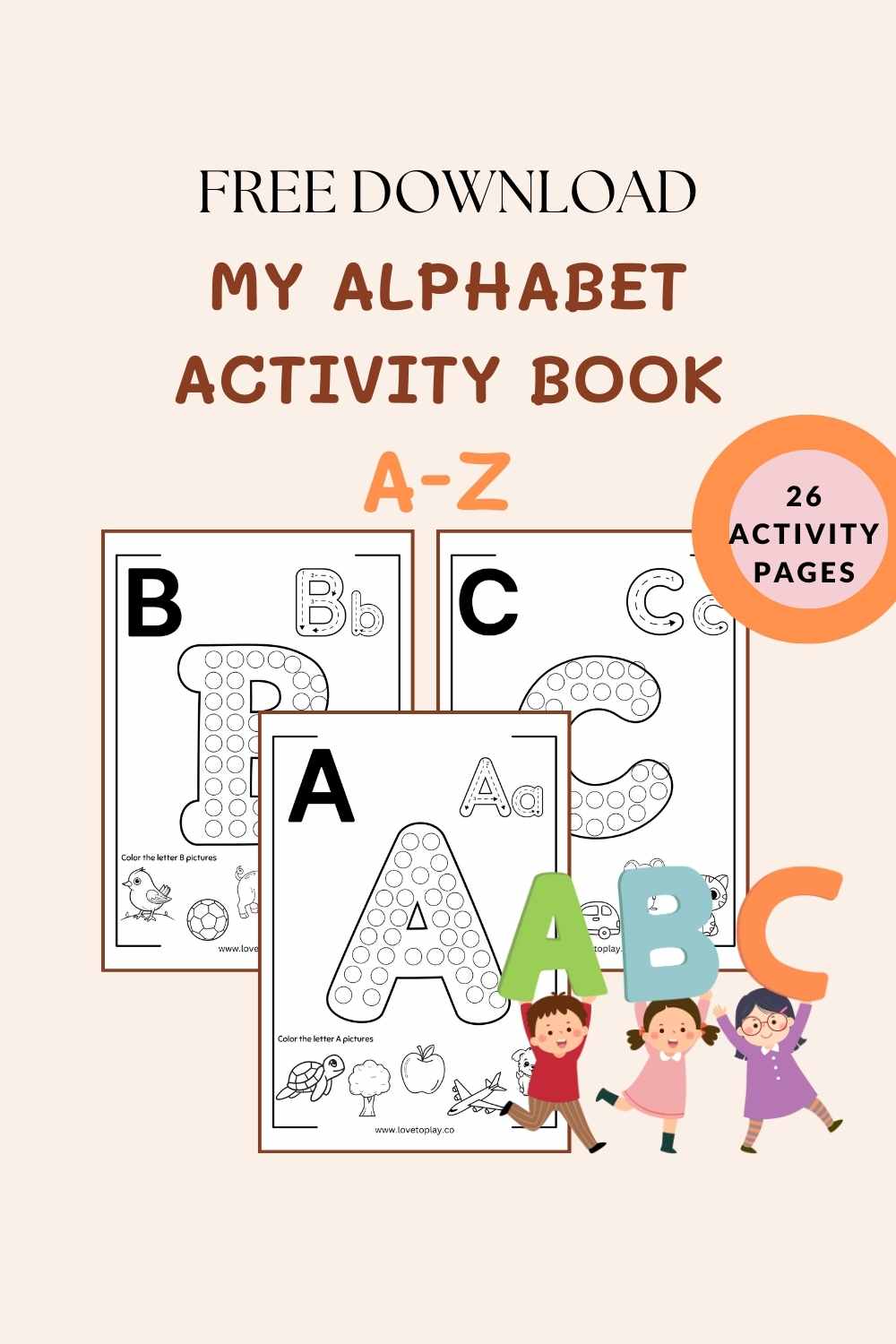 free alphabet activity book
