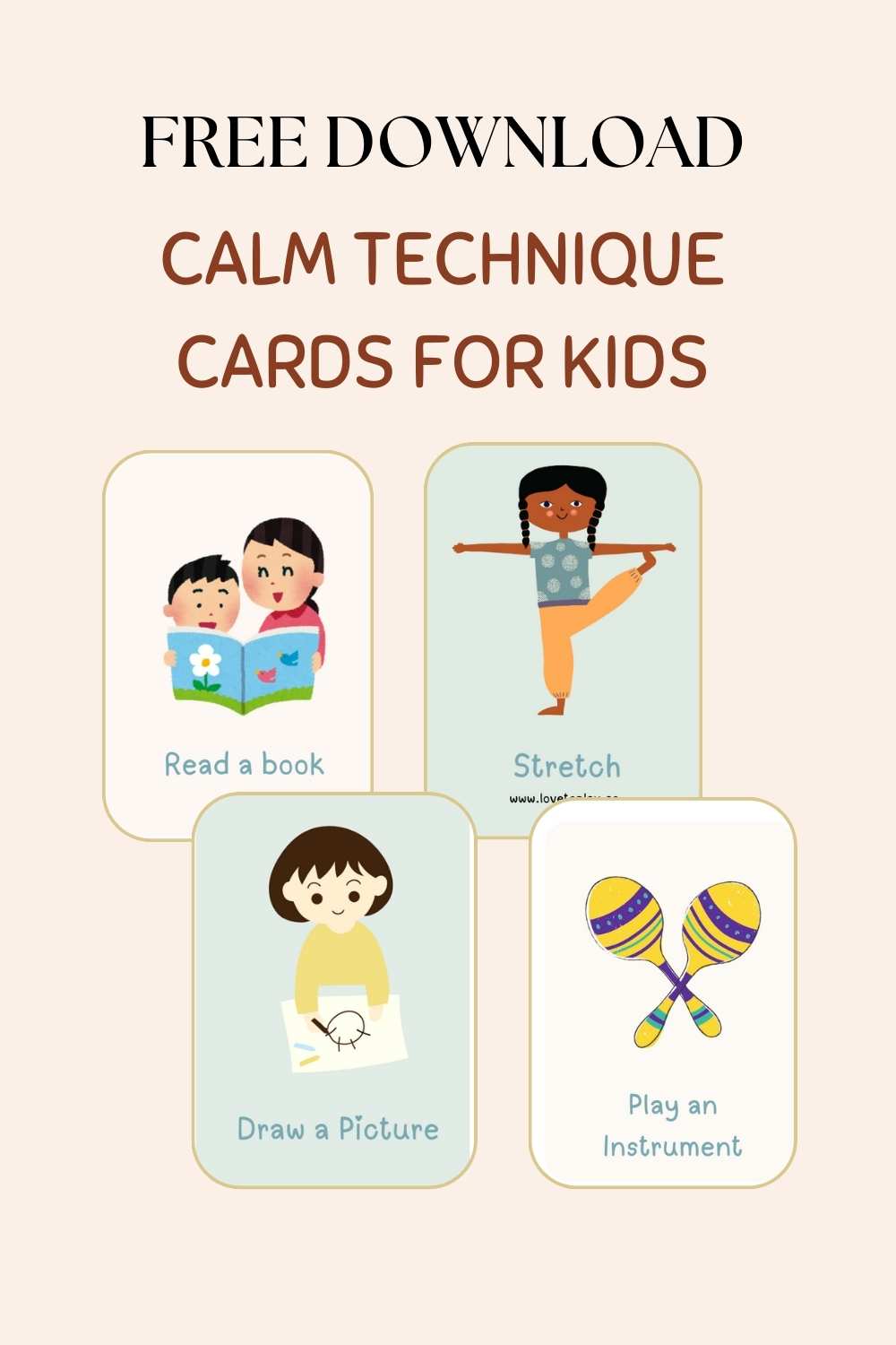 calm technique cards