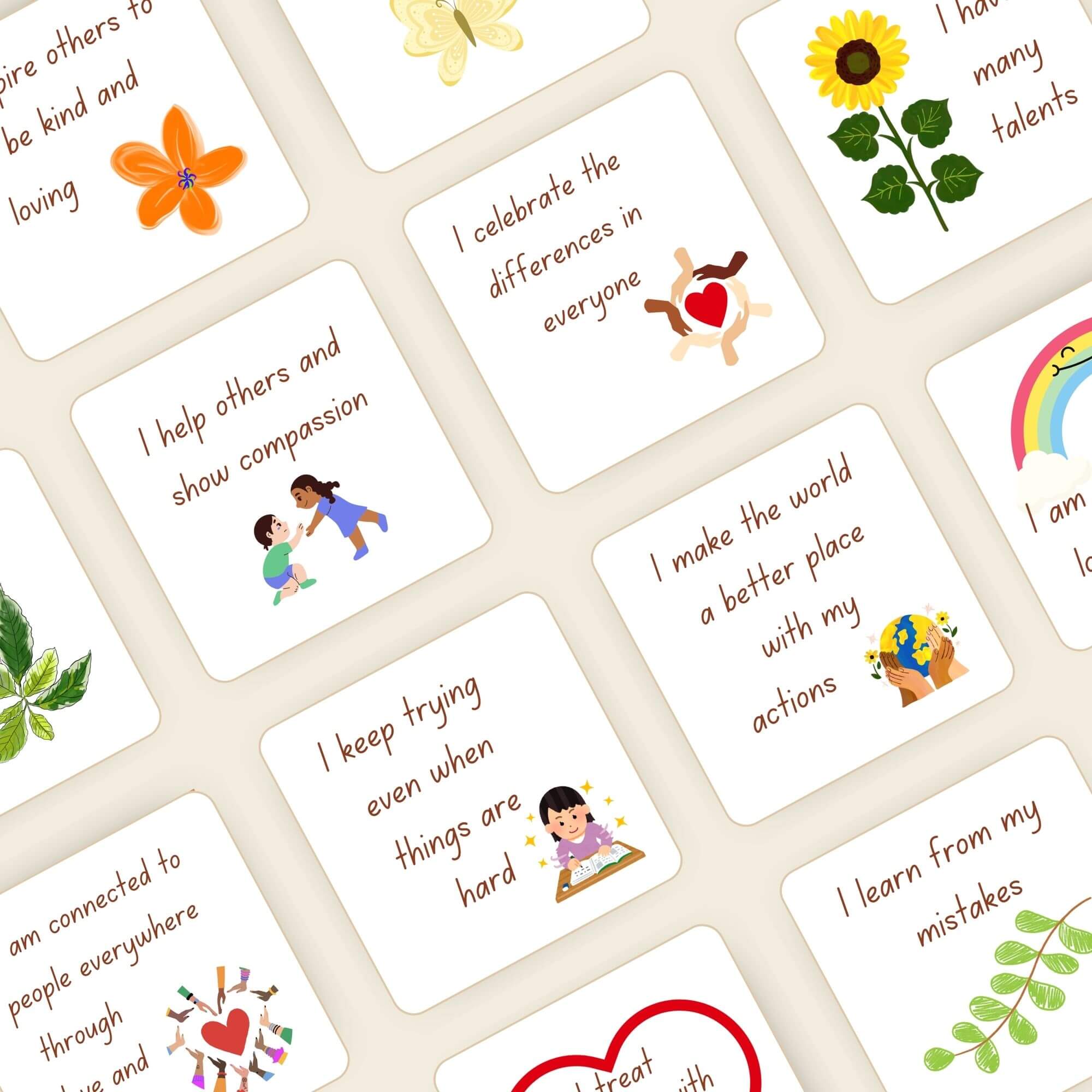 kids affirmation cards
