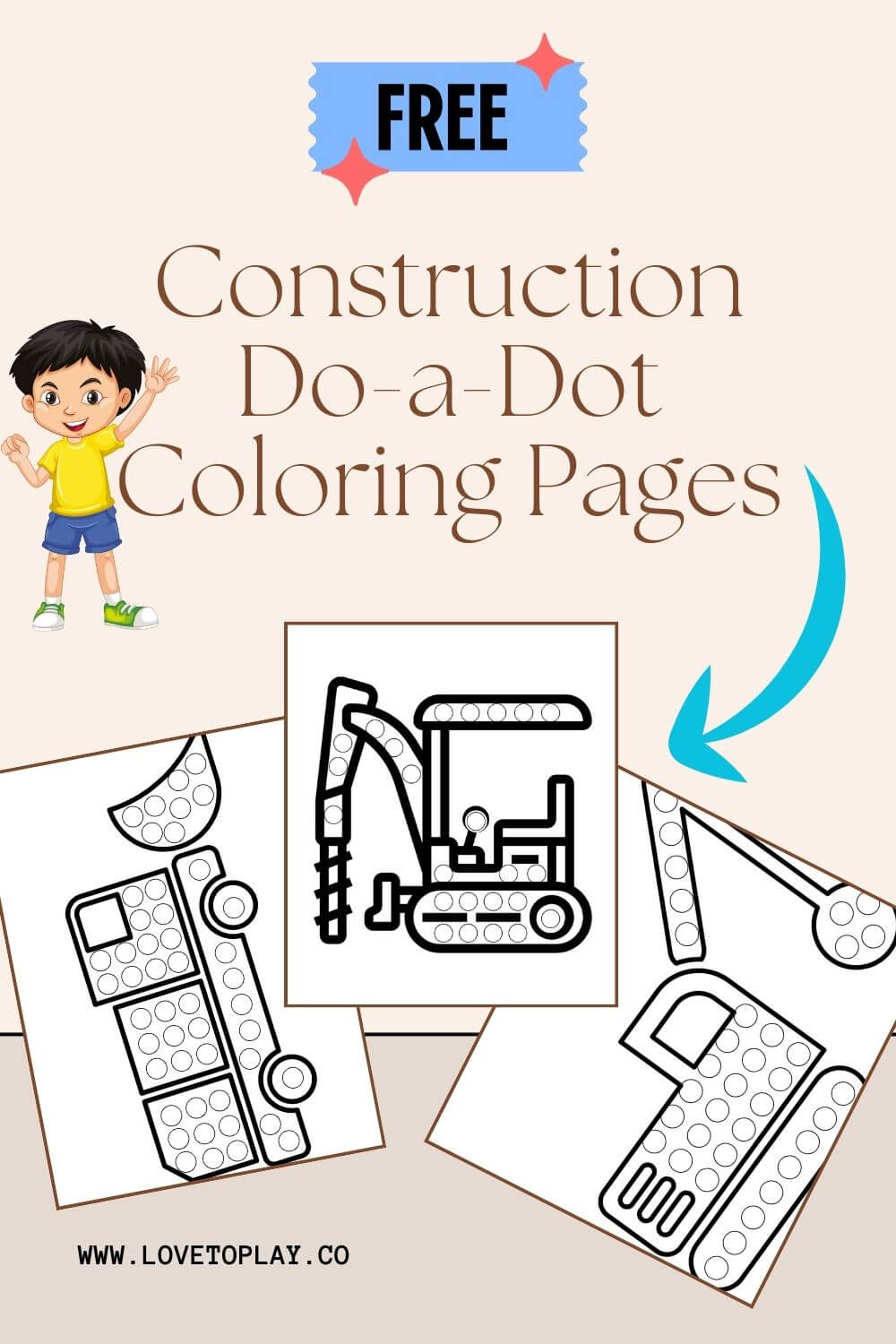 Free Dot Marker Coloring Pages