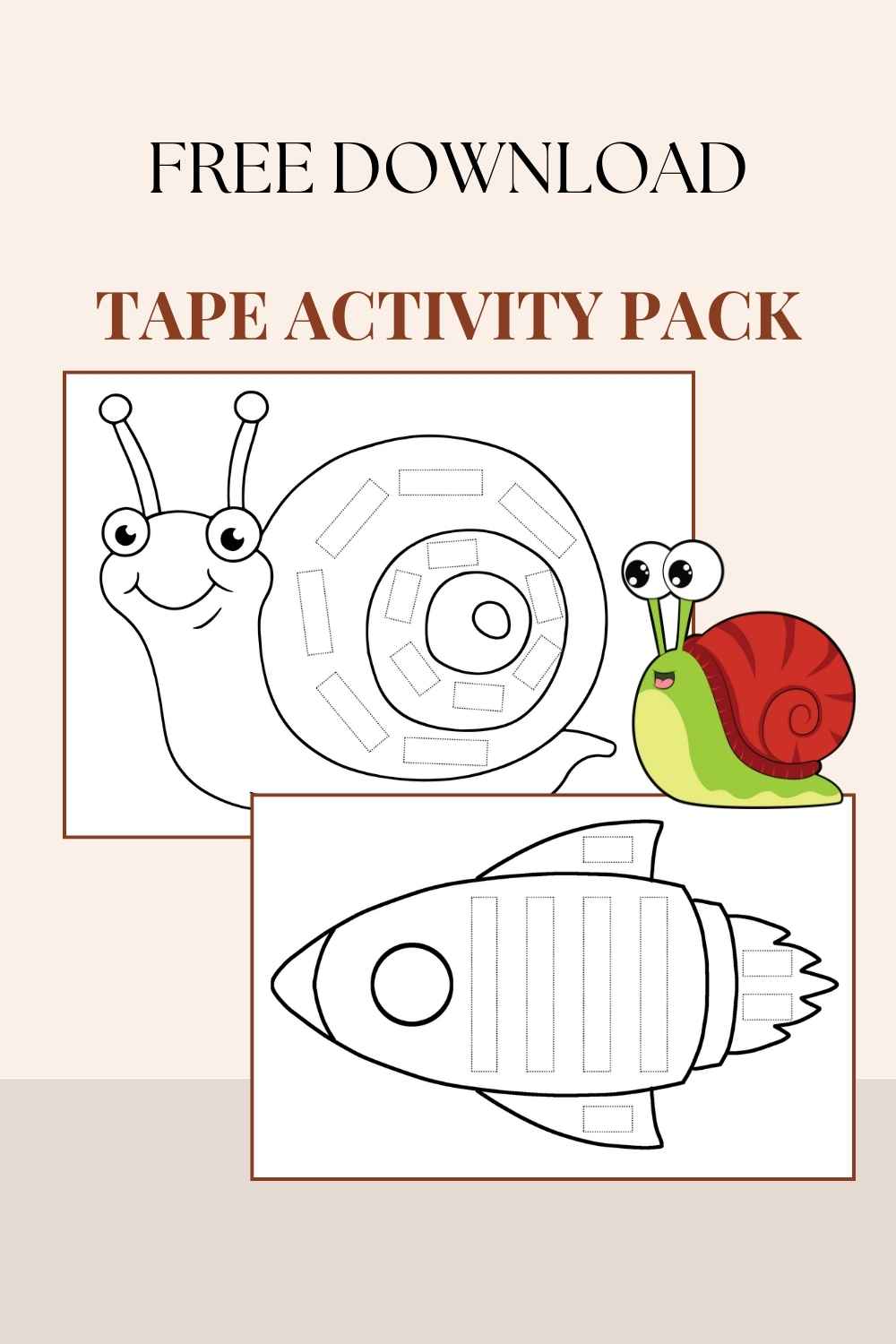 tape activity pack free printable