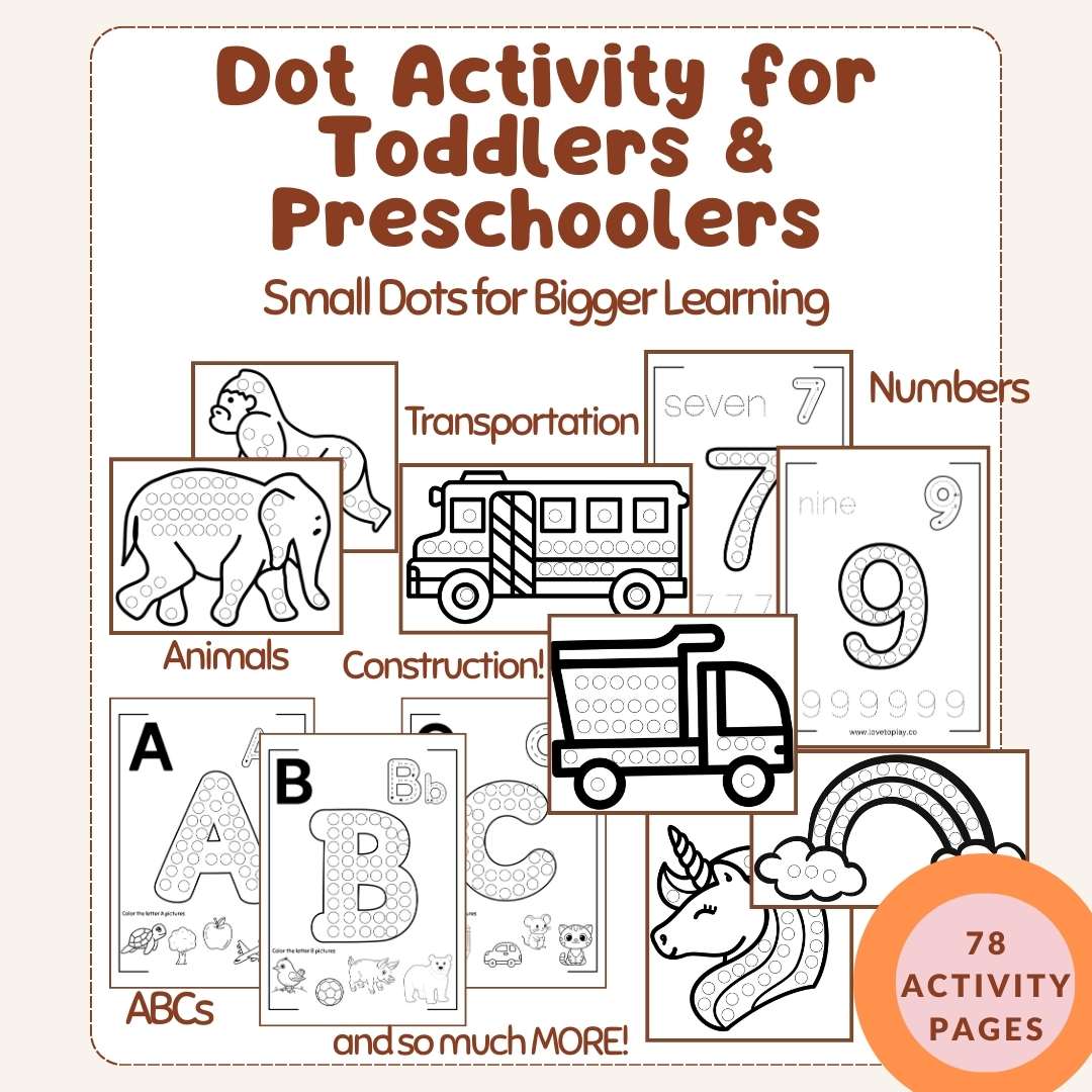 dot activity for toddlers and preschoolers