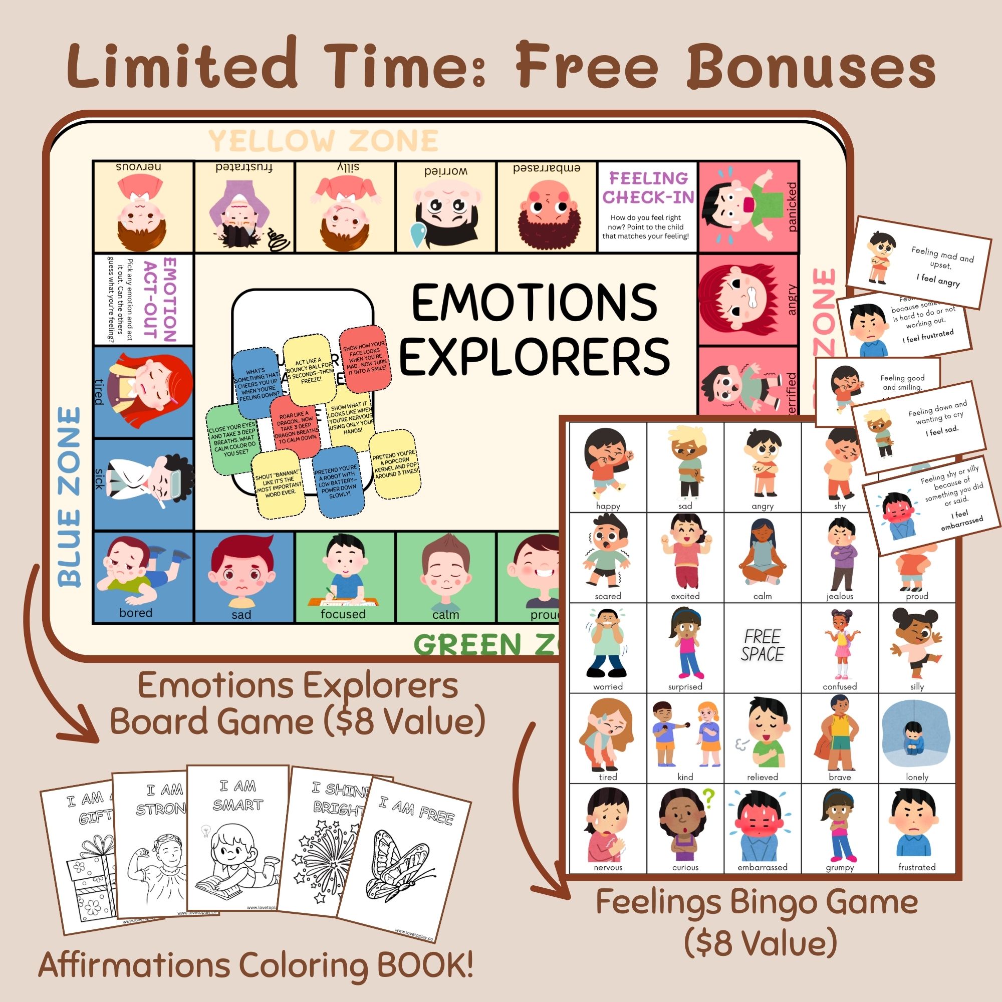 FREE AND FUN FEELINGS PRINTABLE GAMES