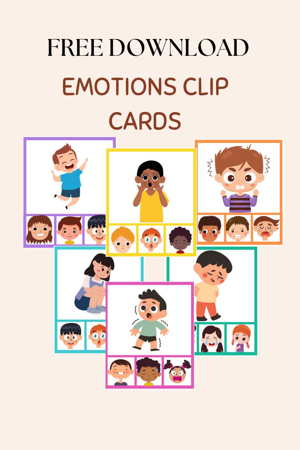 Emotions fun free printable game