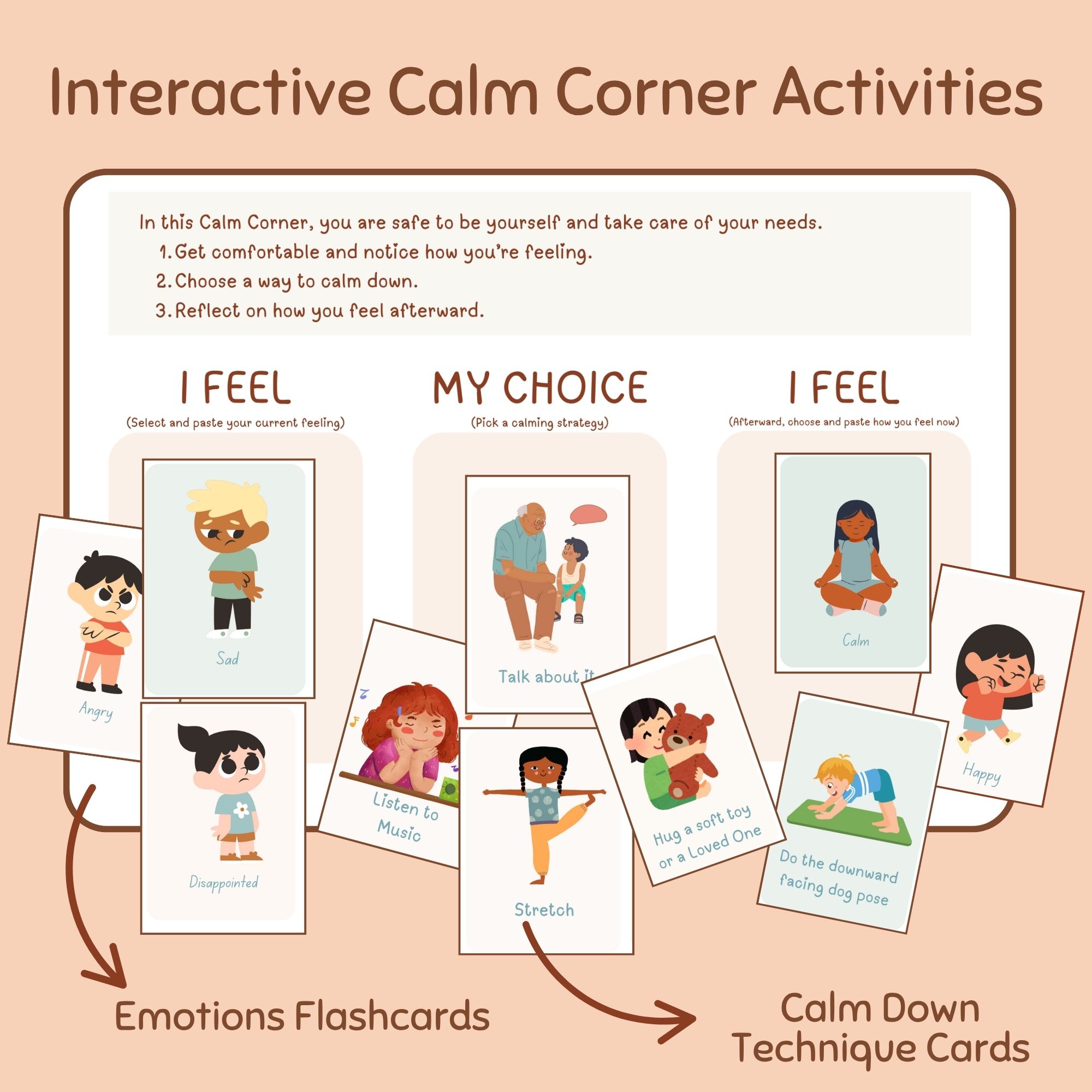 calm corner interactive activities