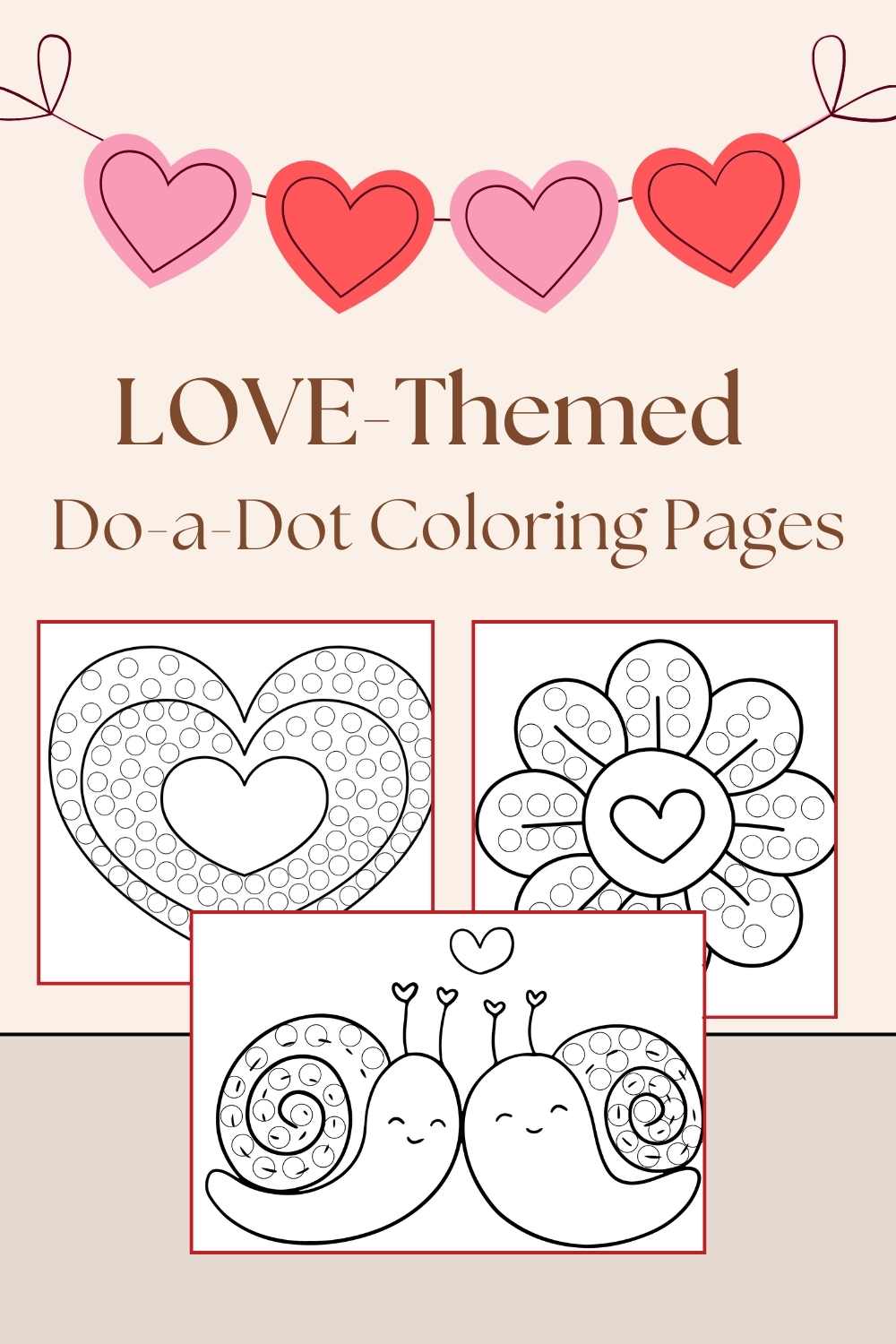 love do a dot coloring printables