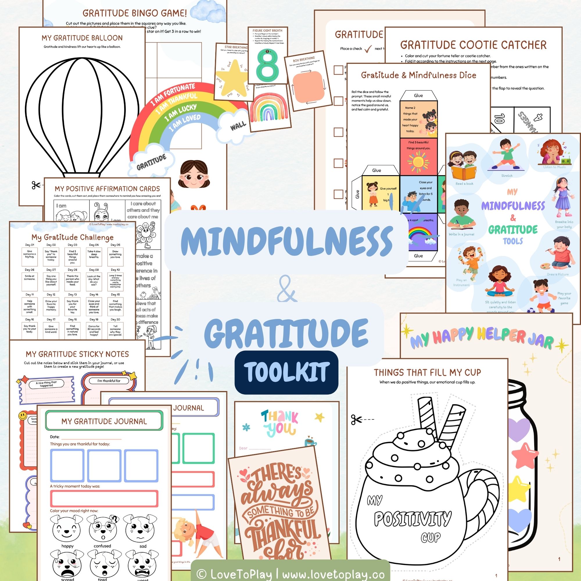 mindfulness kids crafts and games