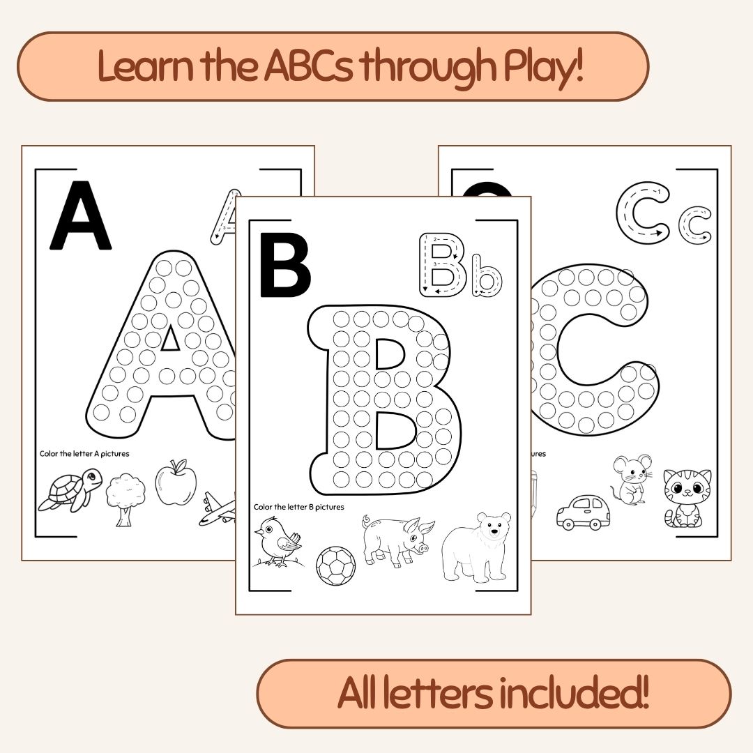 alphabet dot activity fun