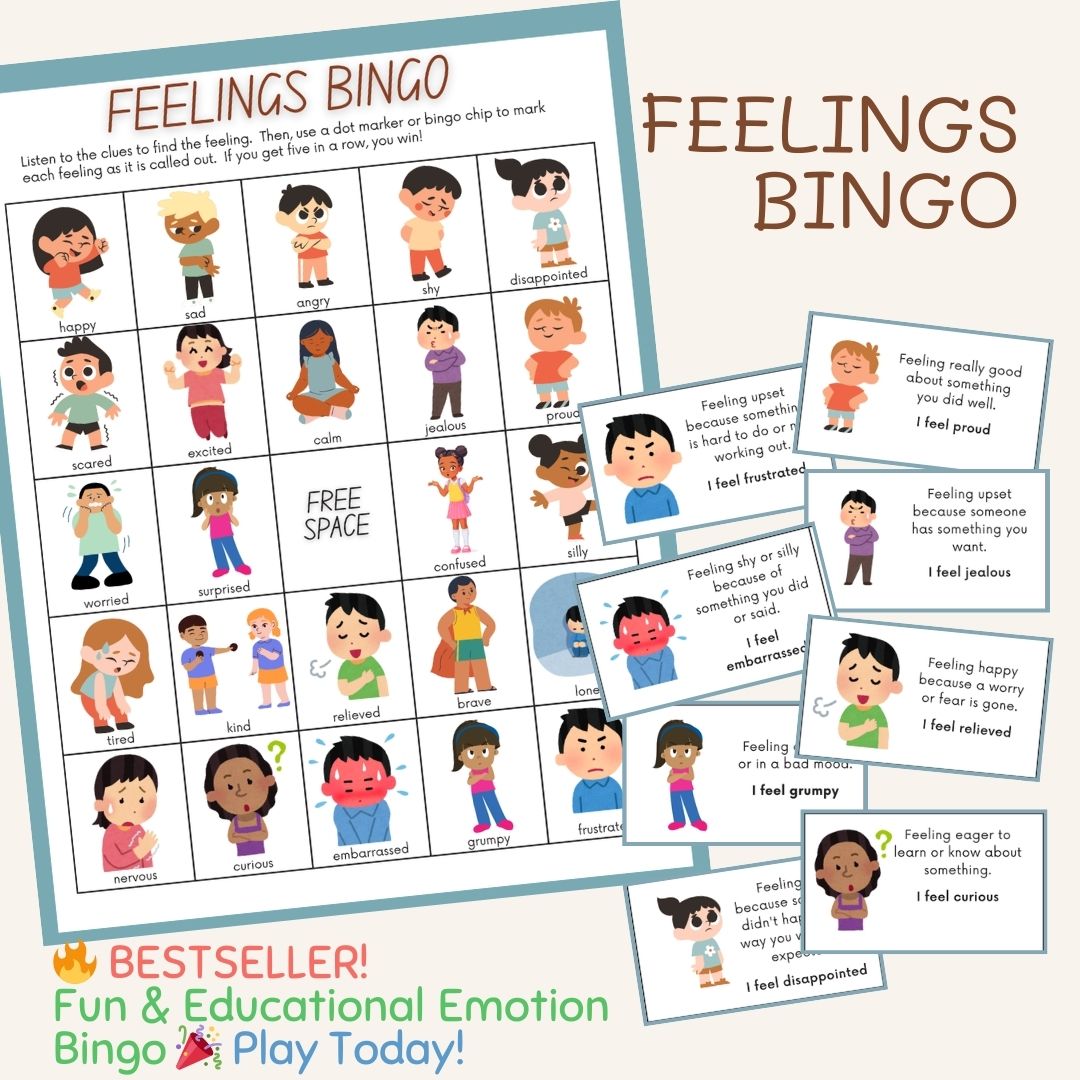 feelings bingo printable game