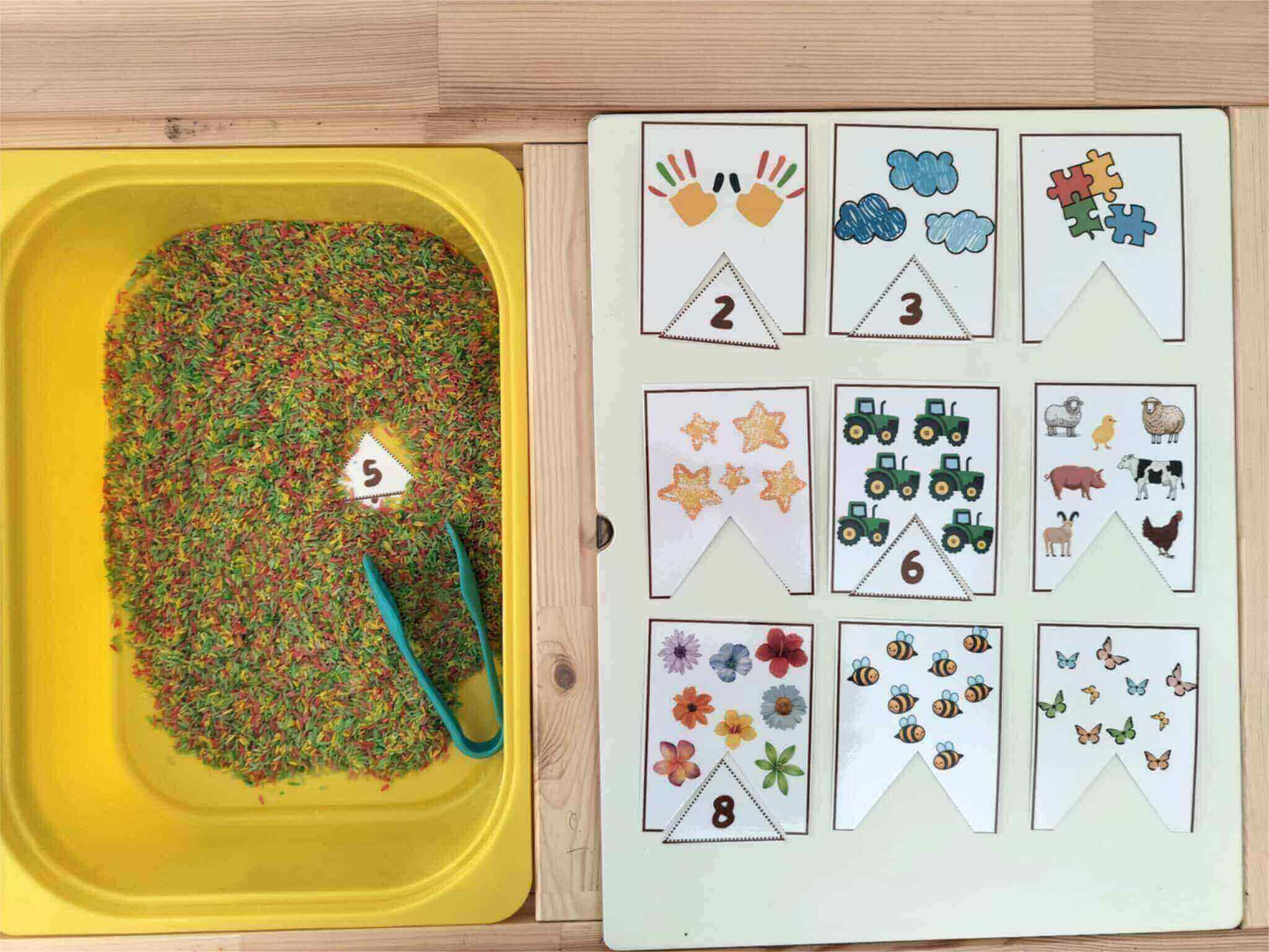 sensory numbers activity