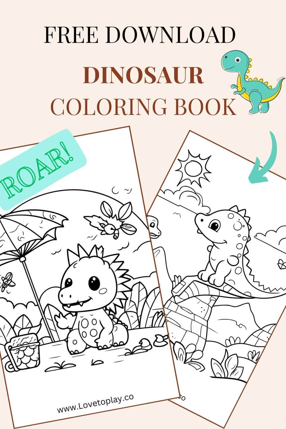dino coloring book