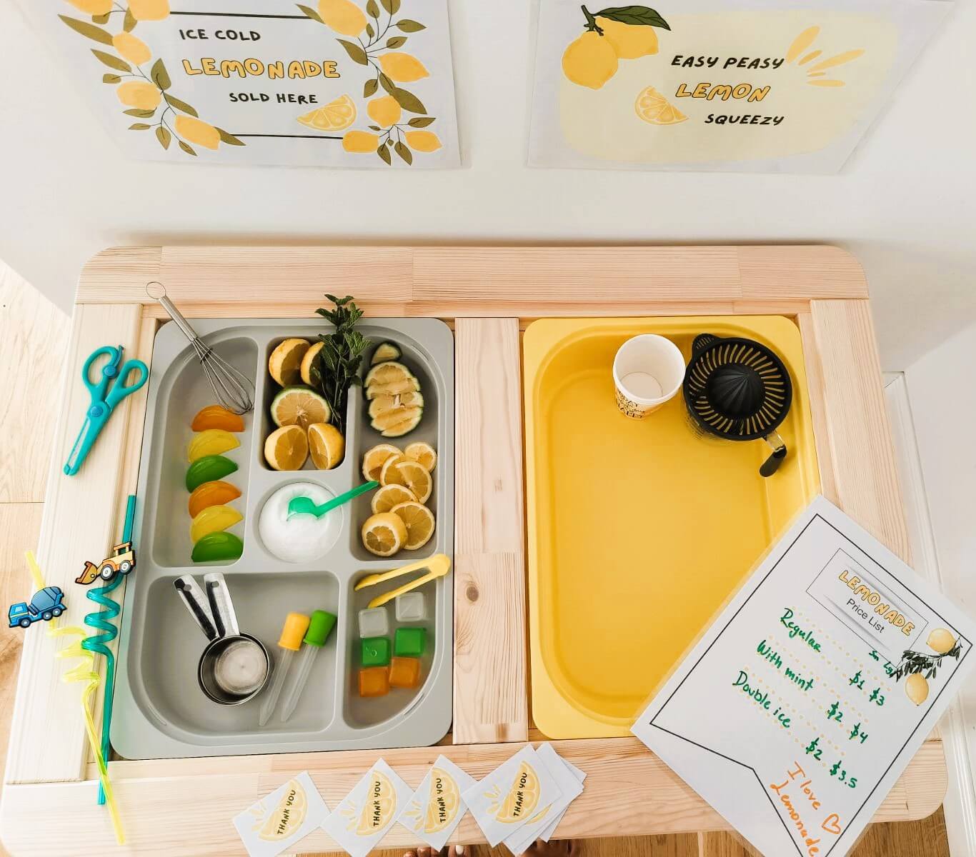 lemonade dramatic play